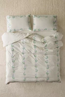 Clover Embroidered Duvet Cover