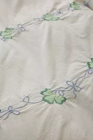 Clover Embroidered Duvet Cover