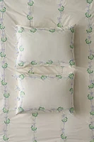 Clover Embroidered Sham Set