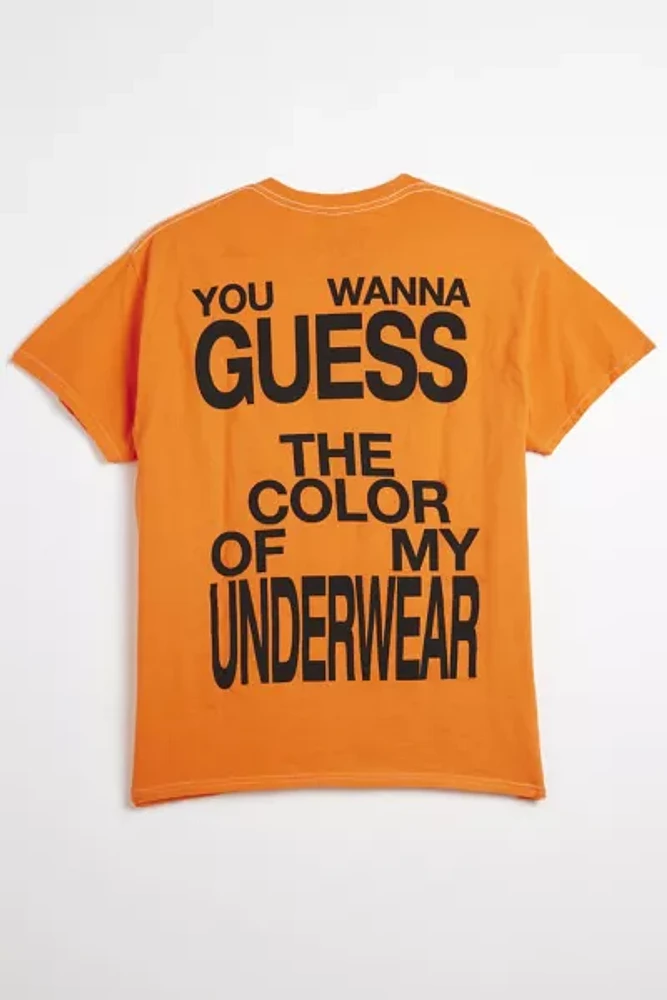 Charli XCX Guess Text Graphic Tee