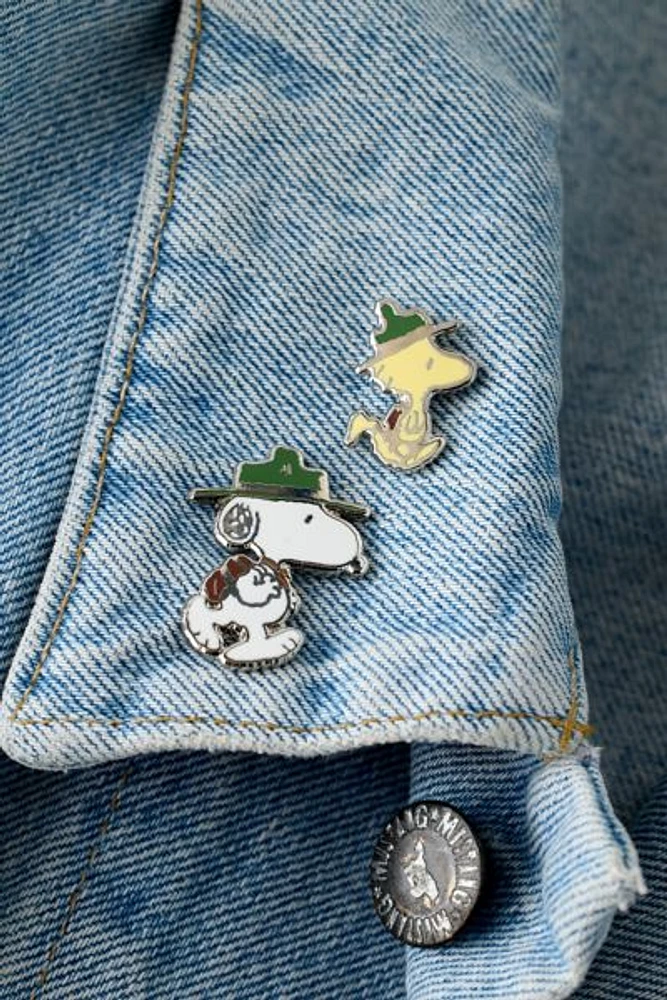 Pintrill Peanuts Snoopy & Woodstock Enamel Pin Set