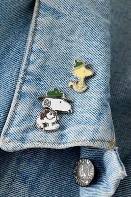 Pintrill Peanuts Snoopy & Woodstock Enamel Pin Set