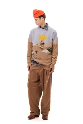 LC23 Looney Tunes Embroidered Sweater