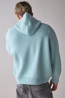 LC23 Wool-Blend Knit Hooded Sweater