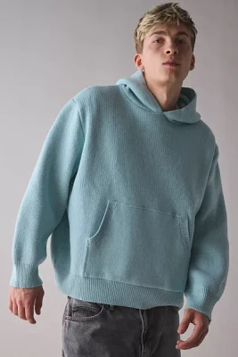 LC23 Wool-Blend Knit Hooded Sweater