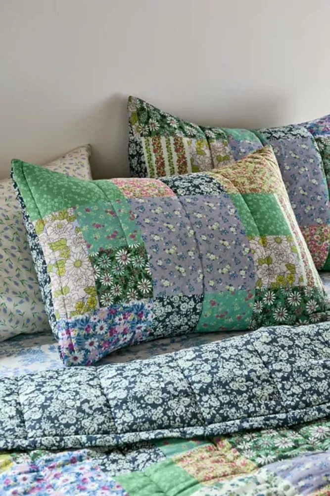 Meadow Patchwork Floral Quilted Sham Set