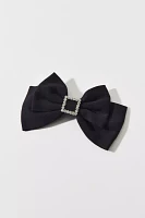 Rhinestone Embellished Bow Hair Clip