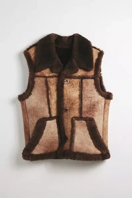 Vintage Suede & Faux Fur Vest