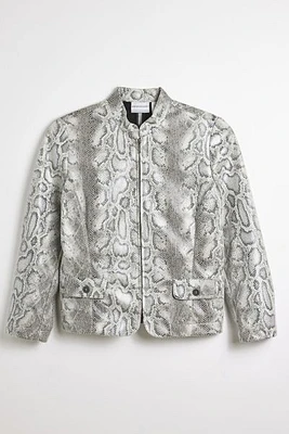 Vintage Faux Snakeskin Jacket