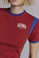 Roma Sport Graphic Ringer Baby Tee