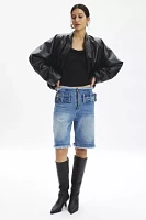 The Kript Furio Belted Denim Jort