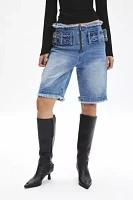 The Kript Furio Belted Denim Jort