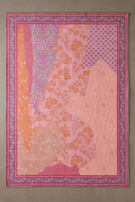 Rosalie Wallpaper Collage Washable Printed Rug