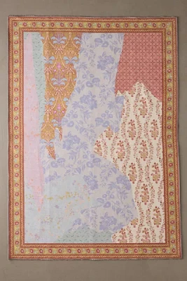 Rosalie Wallpaper Collage Washable Printed Rug