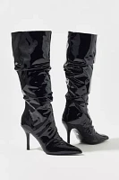 D' Amelio Footwear Cristean Faux Patent Leather Tall Boot