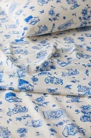 Delft Cat Patterned Sheet Set