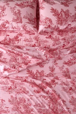 Frog Toile Patterned Sheet Set