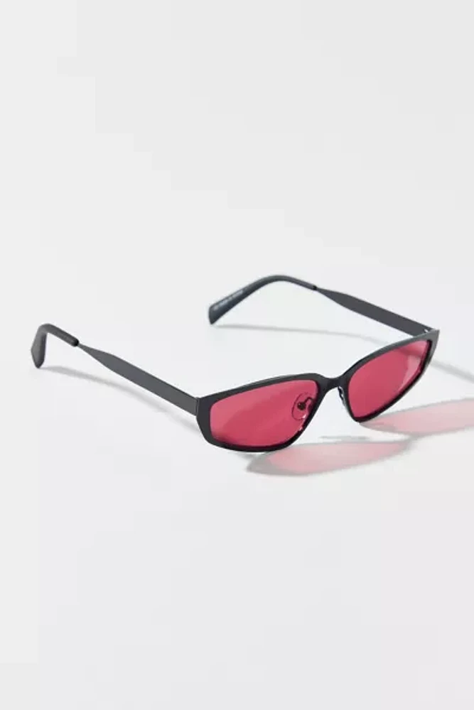 Madeline Angular Metal Shield Sunglasses