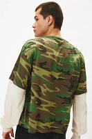 Urban Renewal Remade Camo Thermal Double Layer Long Sleeve Tee