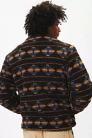 Native Youth Westwick Patterned Fleece Full Zip Sweatshirt