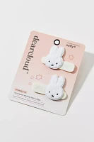 dearcloud X Miffy Crease-Free Hair Clip - Set Of 2