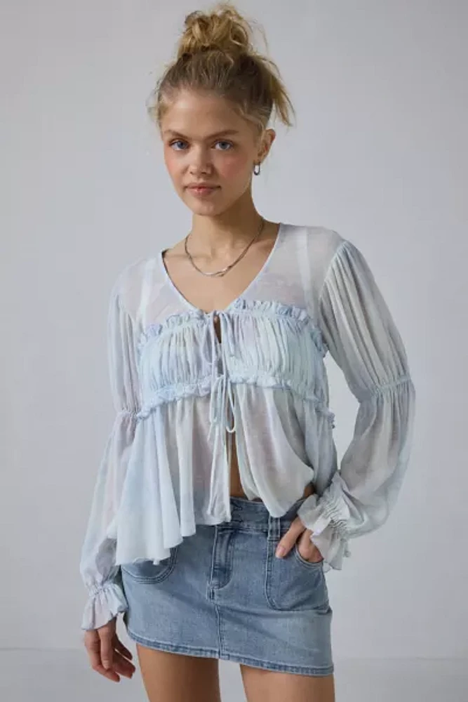 Kimchi Blue Amelia Tie-Front Blouse