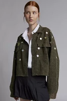 Urban Renewal Remade Button Detail Crop Jacket