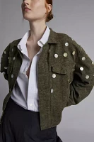 Urban Renewal Remade Button Detail Crop Jacket