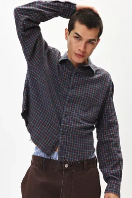 Urban Renewal Remade Cropped Hem Flannel Shirt