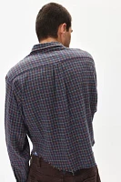 Urban Renewal Remade Cropped Hem Flannel Shirt