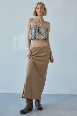 Silence + Noise Harper Printed Bubble Tube Top