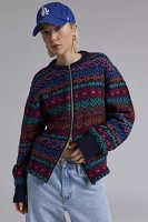 Urban Renewal Remade Zip Front Fairisle Sweater