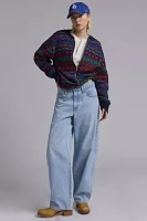 Urban Renewal Remade Zip Front Fairisle Sweater