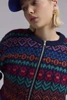 Urban Renewal Remade Zip Front Fairisle Sweater