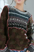 Urban Renewal Remade Pop Stitch Pieced Sweater