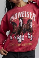 Budweiser Clydesdales Graphic Crew Neck Pullover