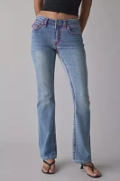 True Religion Becca Mid-Rise Bootcut Flap Jean