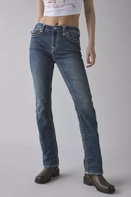True Religion Billie Super T Mid-Rise Straight Jean