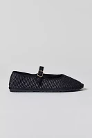 UO Madeline Raffia Mary Jane Ballet Flat