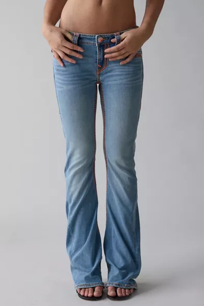 True Religion Joey Low-Rise Super QT Flap Flare Jean
