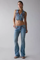 True Religion Joey Low-Rise Super QT Flap Flare Jean