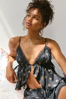 Out From Under Lola Satin Flyaway Cami & Micro Short Set