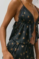 Out From Under Lola Satin Flyaway Cami & Micro Short Set