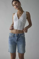 True Religion Mid-Rise Bermuda Slit-Hem Short