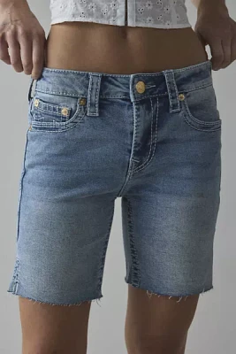 True Religion Mid-Rise Bermuda Slit-Hem Short
