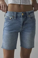 True Religion Mid-Rise Bermuda Slit-Hem Short