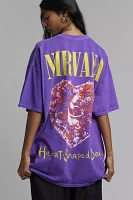 Nirvana Heart-Shaped Box Graphic Oversized Tee