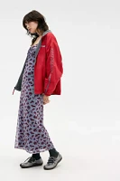 UO Floral Tie-Front Mesh Maxi Dress