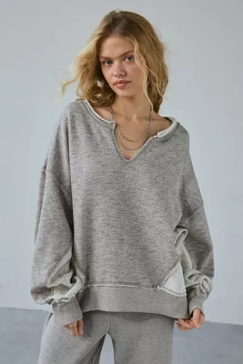 Out From Under Break It Up Notch V-Neck Pullover