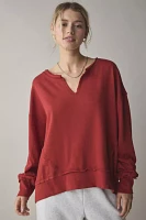 Out From Under Break It Up Notch V-Neck Pullover